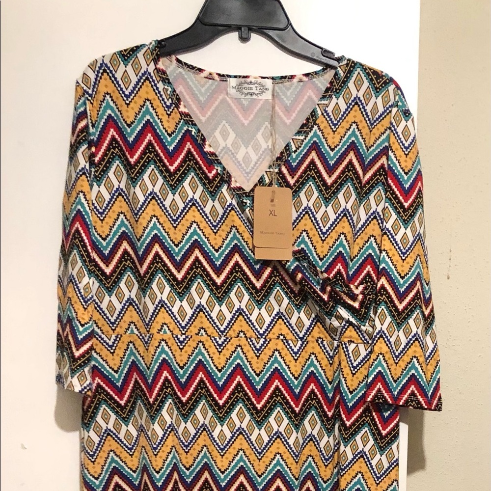 Maggie tang Wraparound dress long